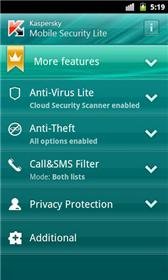 download Kaspersky Mobile Security Lite apk